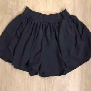 Navy tennis shorts